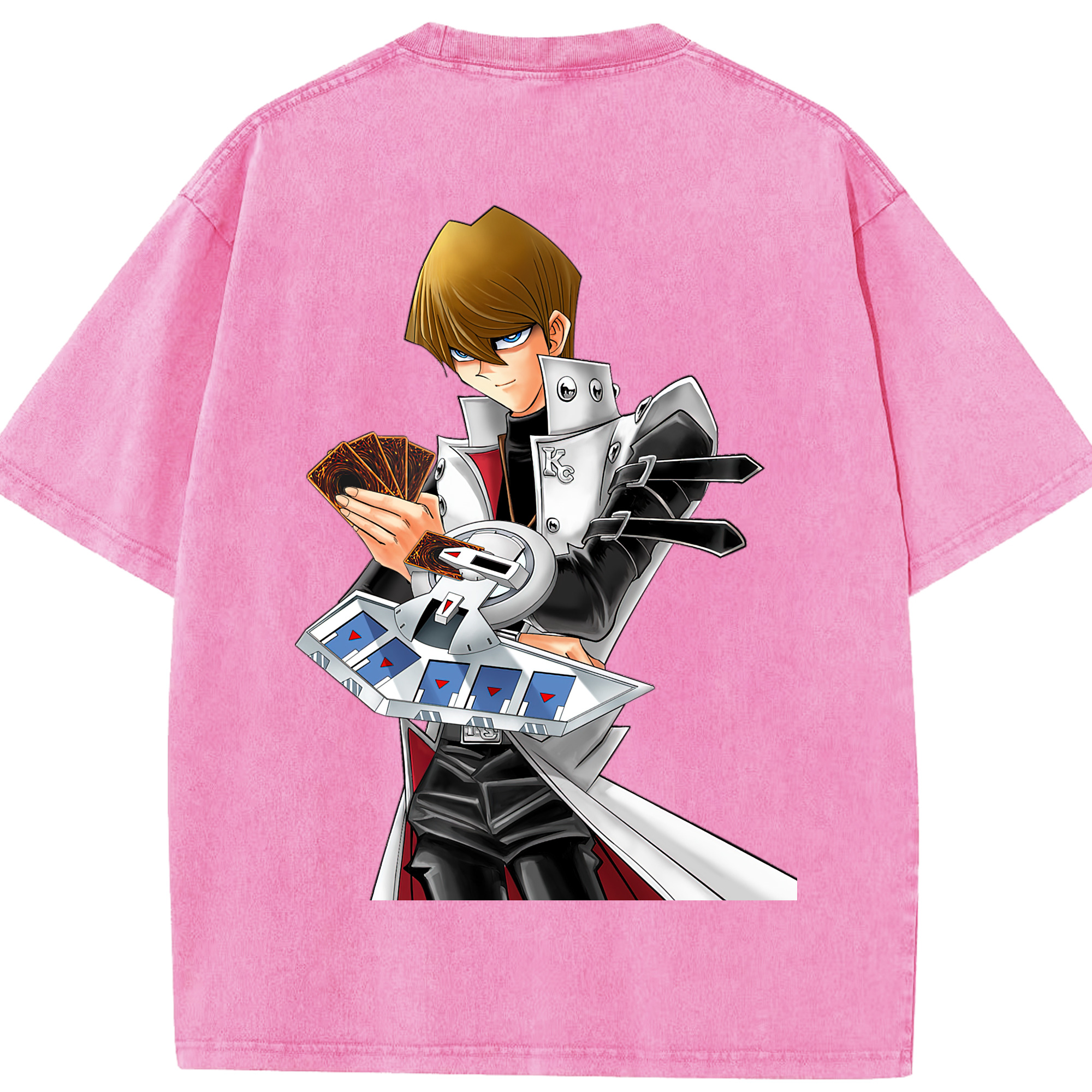 （画像用） 遊☆戯☆王 Yu-Gi-Oh! 綿100% ヴィンテージ風 半袖Tシャツ（背面プリント）
